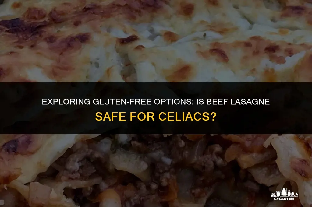 is beef lasagne gluten free