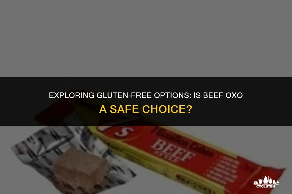 is beef oxo gluten free