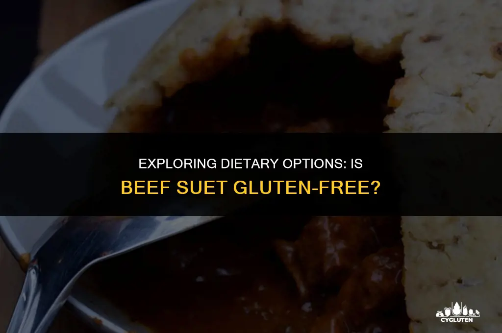 is beef suet gluten free
