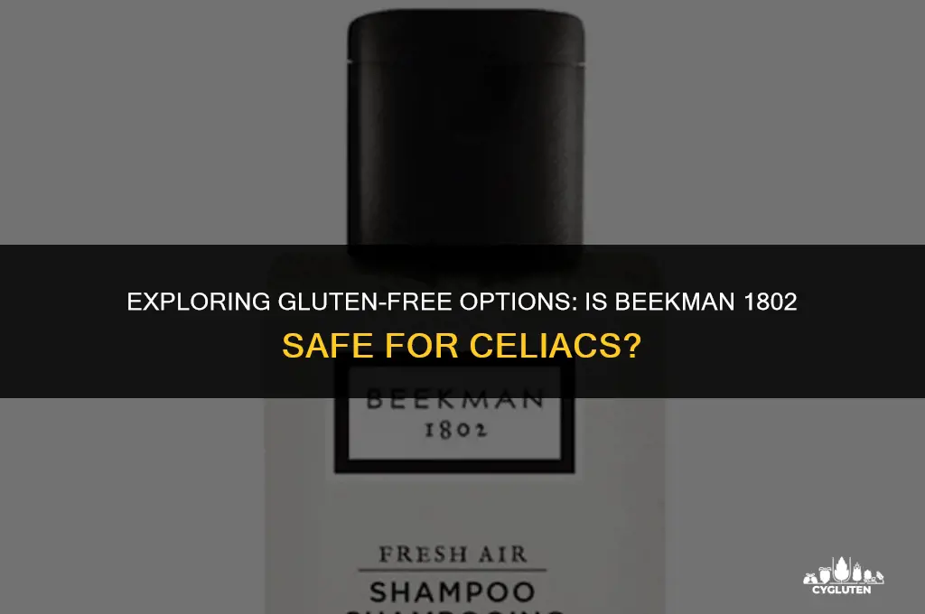 is beekman 1802 gluten free