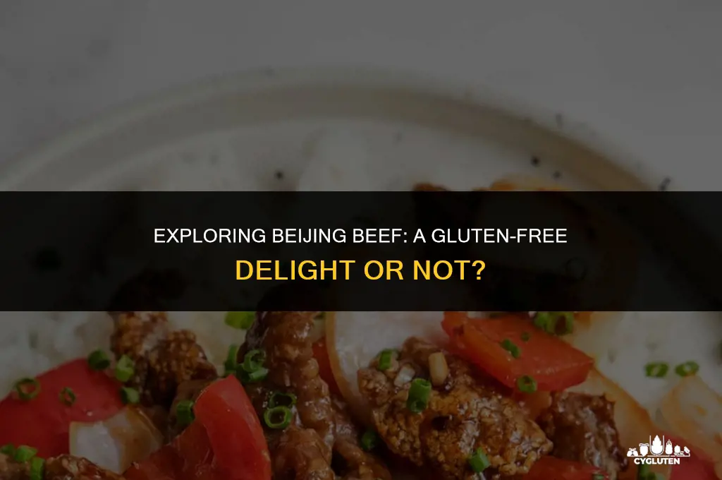 is beijing beef gluten free