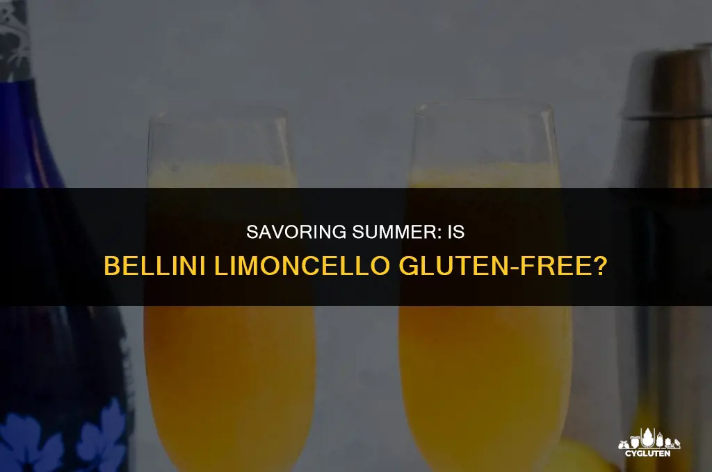 is bellini limoncello gluten free