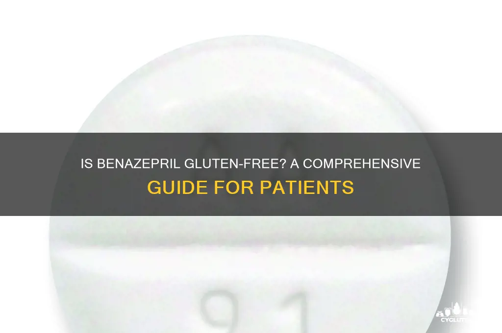 is benazepril gluten free