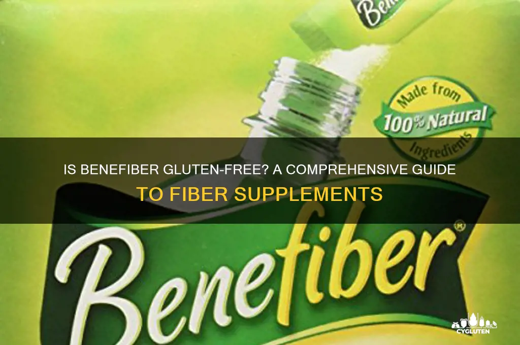 is benefiber gluten free