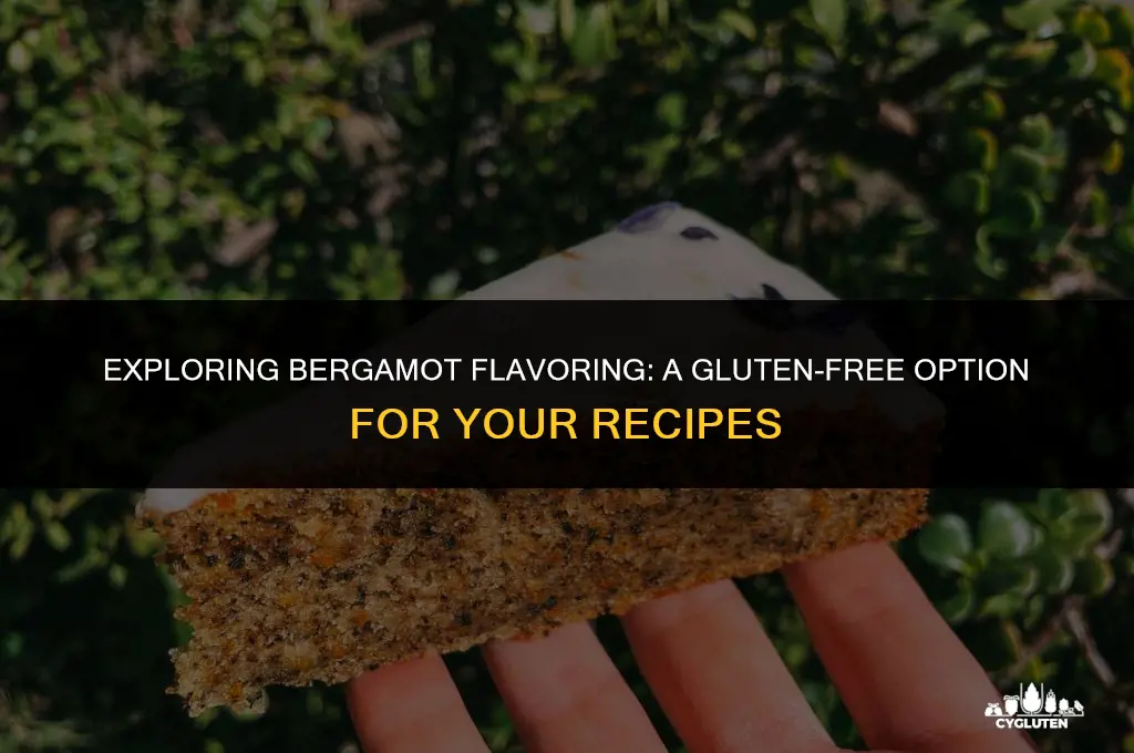 is bergamot flavouring gluten free