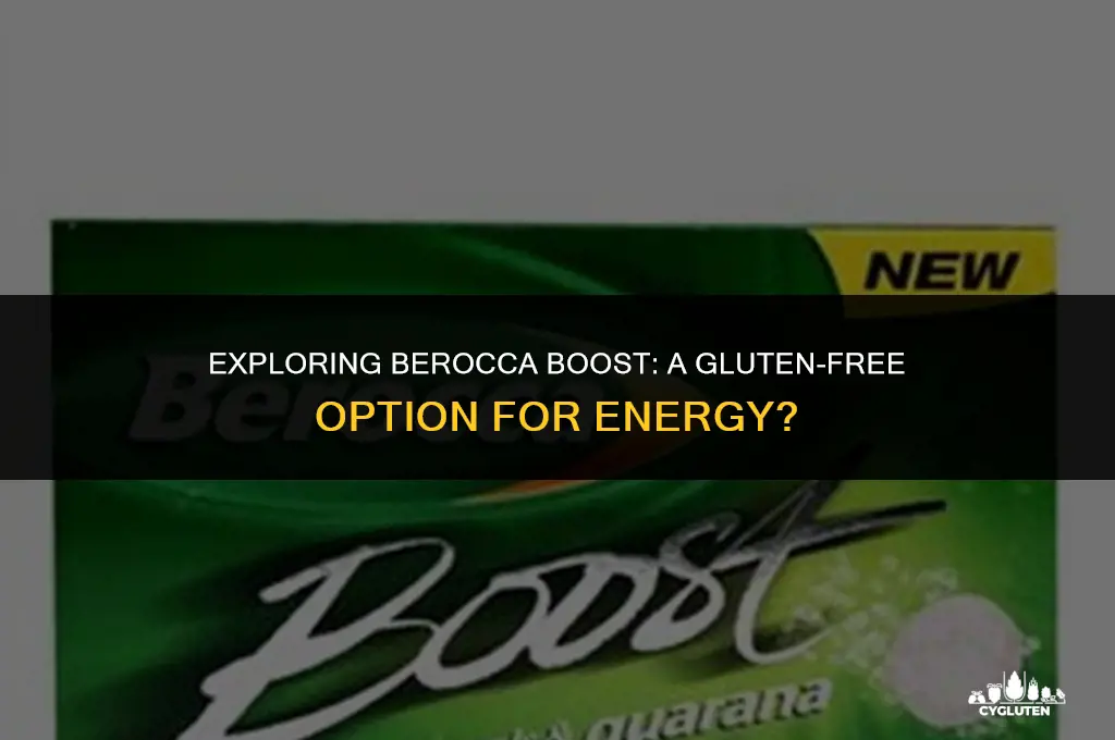 is berocca boost gluten free