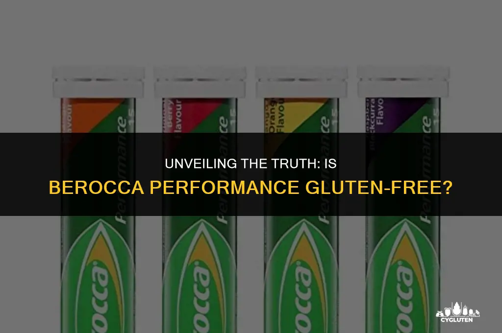 is berocca performance gluten free