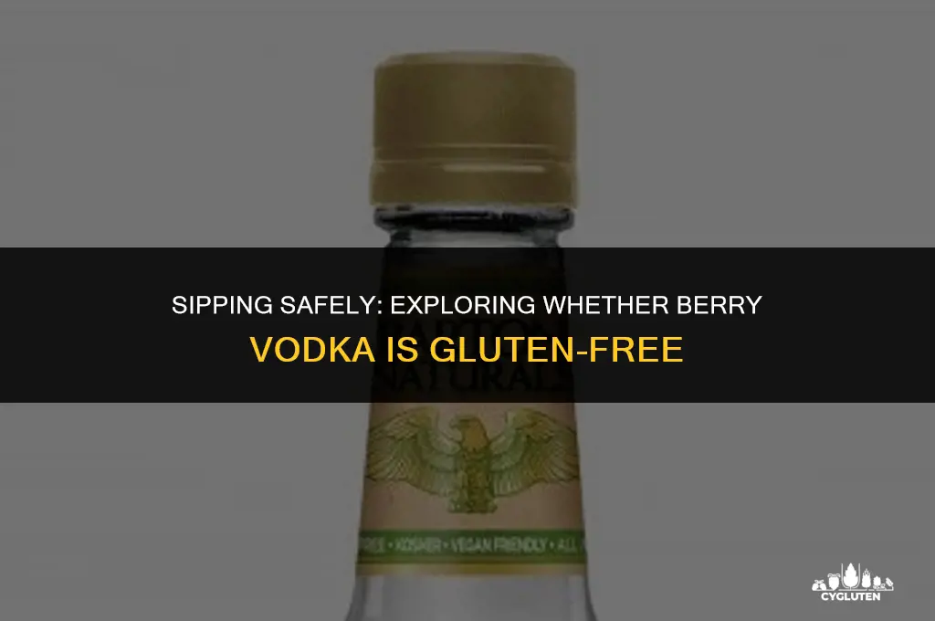 is berry vodka gluten free