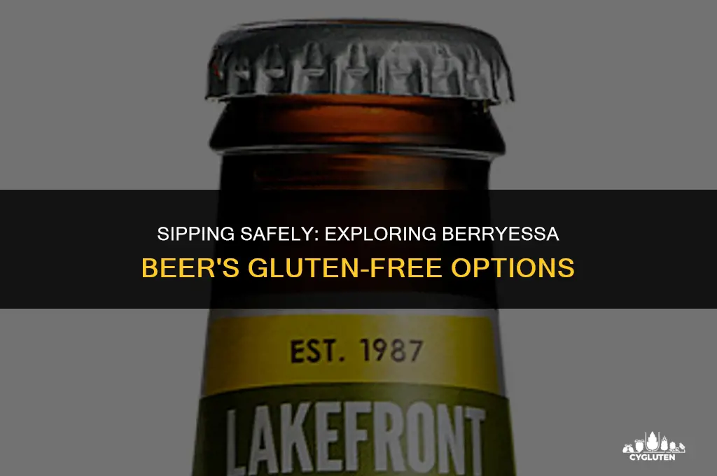 is berryessa beer gluten free