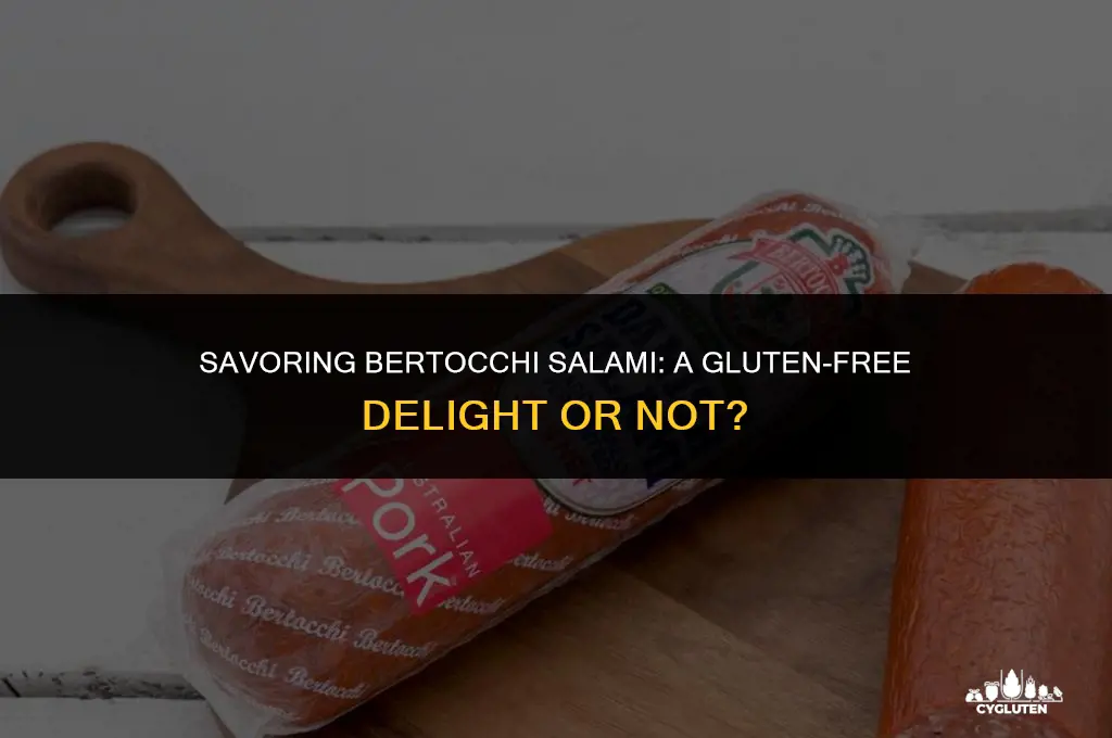 is bertocchi salami gluten free