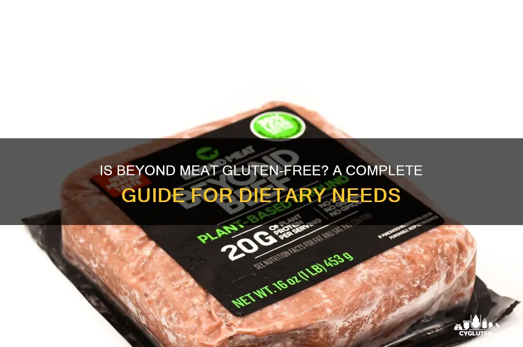 is beyond meat gluten free
