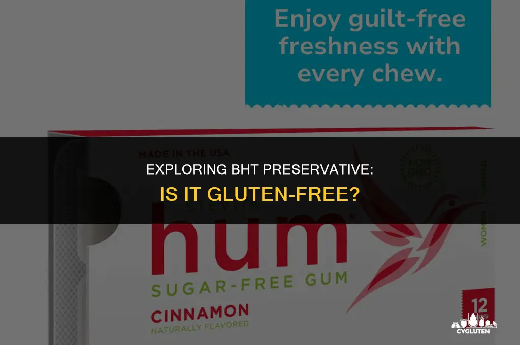 is bht preservative gluten free