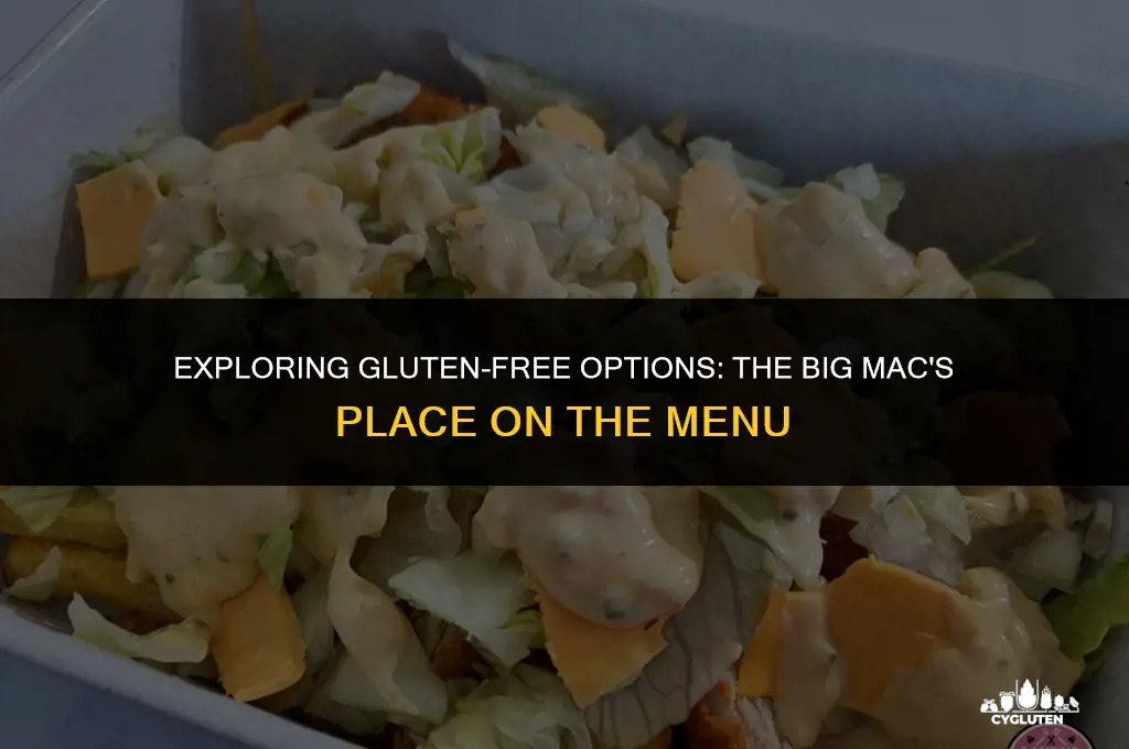 is big mac gluten free