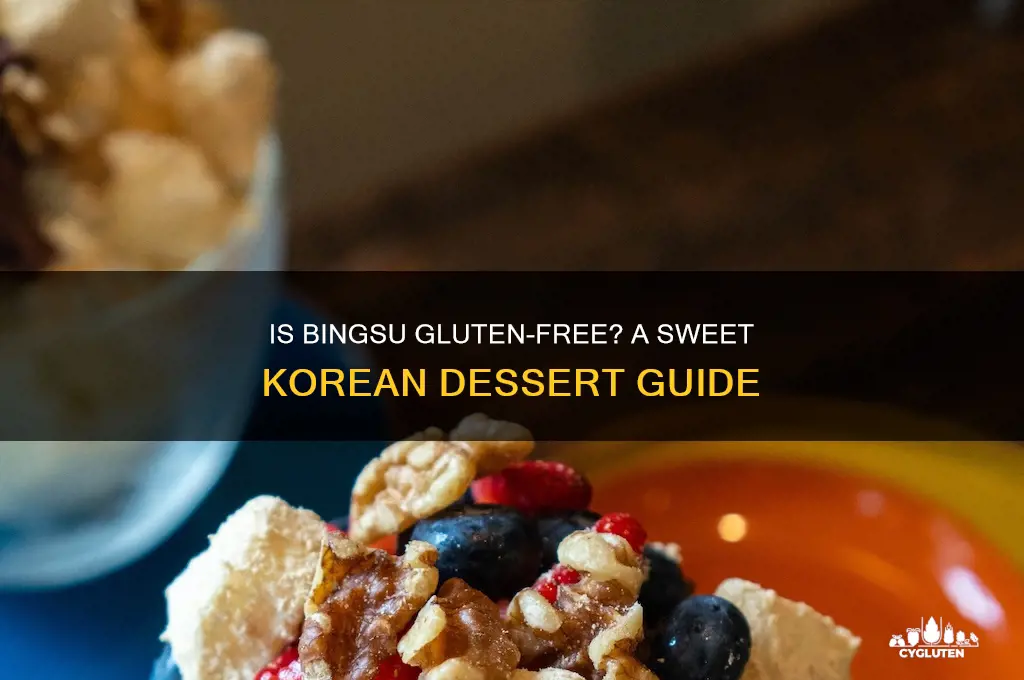 is bingsu gluten free