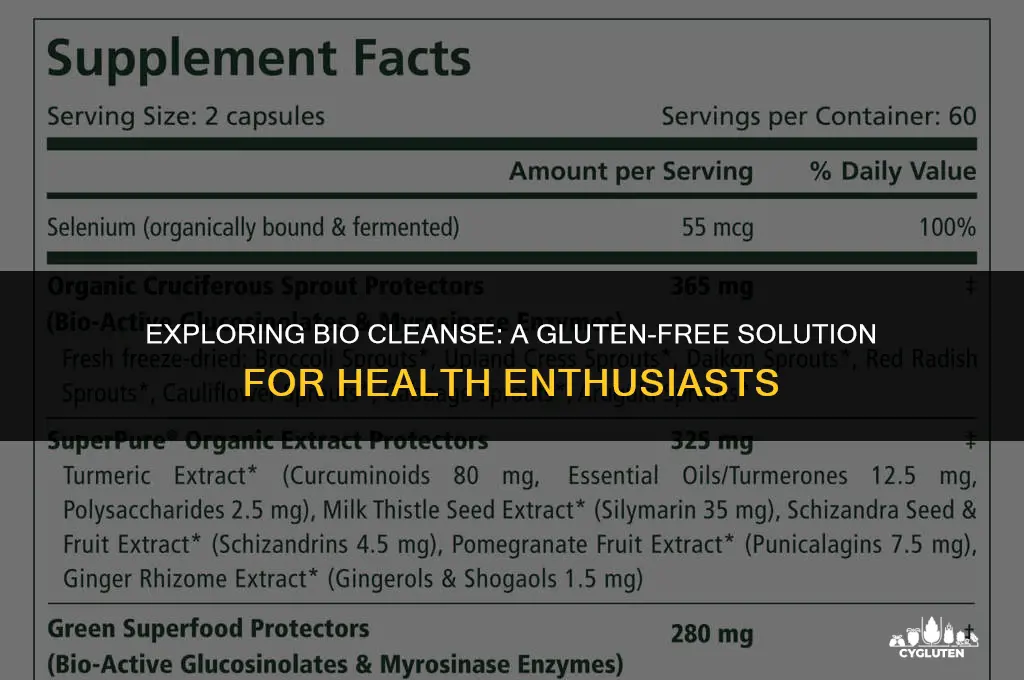 is bio cleanse gluten free