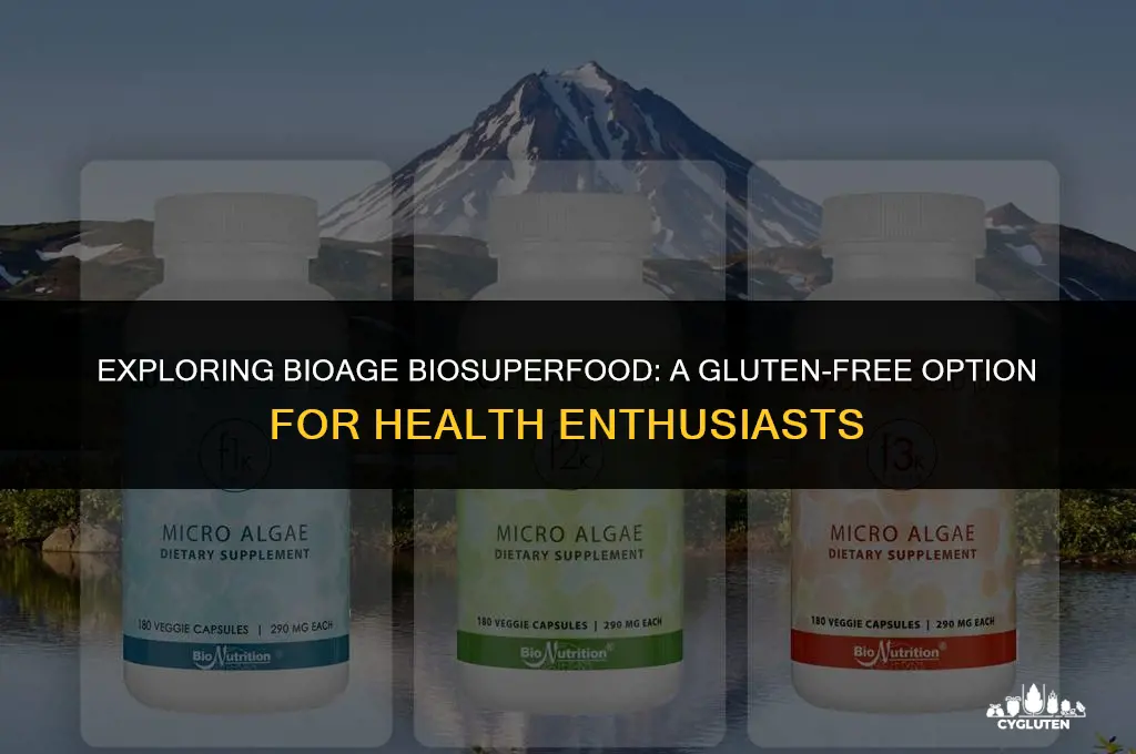 is bioage biosuperfood gluten free