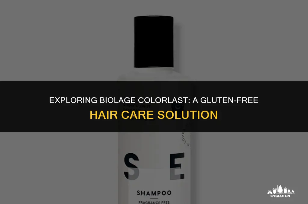 is biolage colorlast gluten free