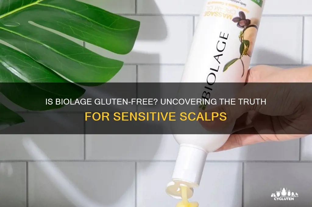 is biolage gluten free