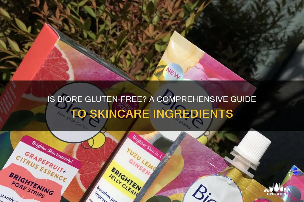 is biore gluten free