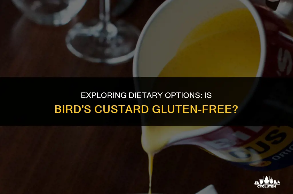is birds custard gluten free