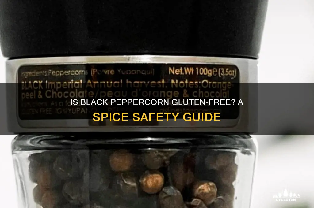 is black peppercorn gluten free