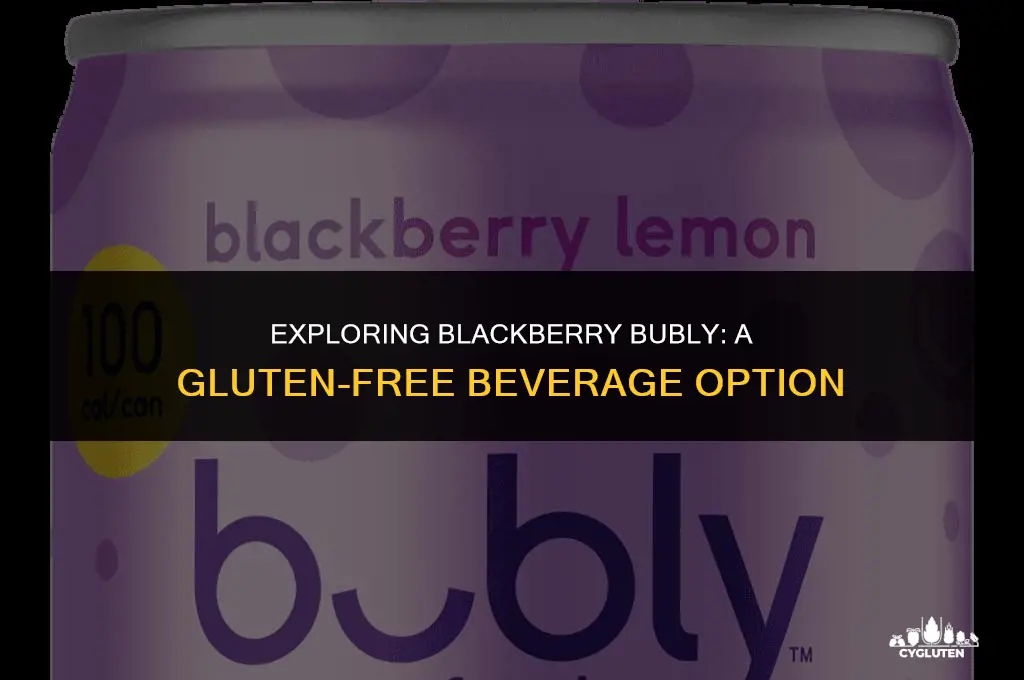 is blackberry bubly gluten free