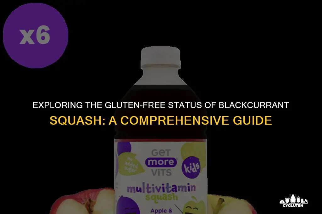 is blackcurrant squash gluten free