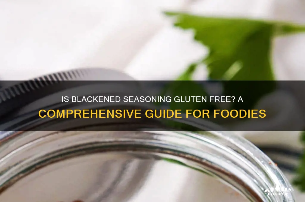 is blackened gluten free