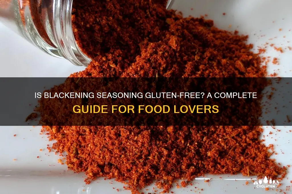 is blackening seasoning gluten free