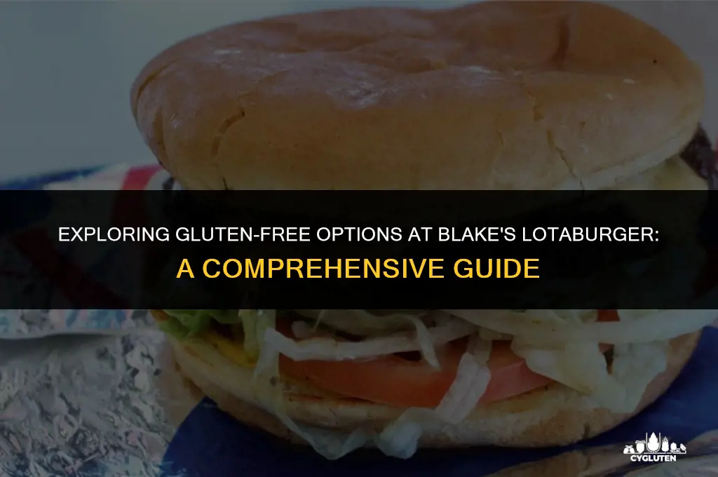 is blakes lotaburger gluten free