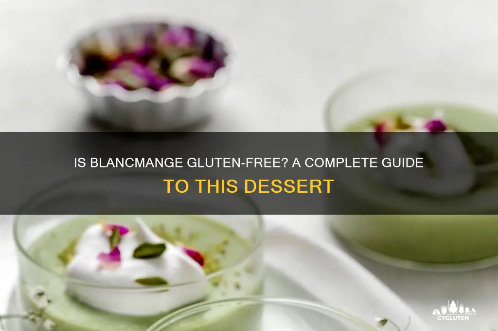 is blancmange gluten free