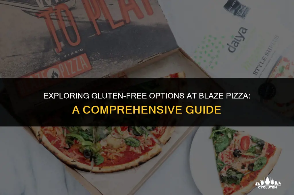 is blaze pizza gluten free
