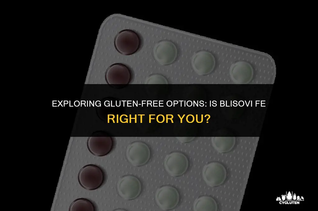 is blisovi fe gluten free