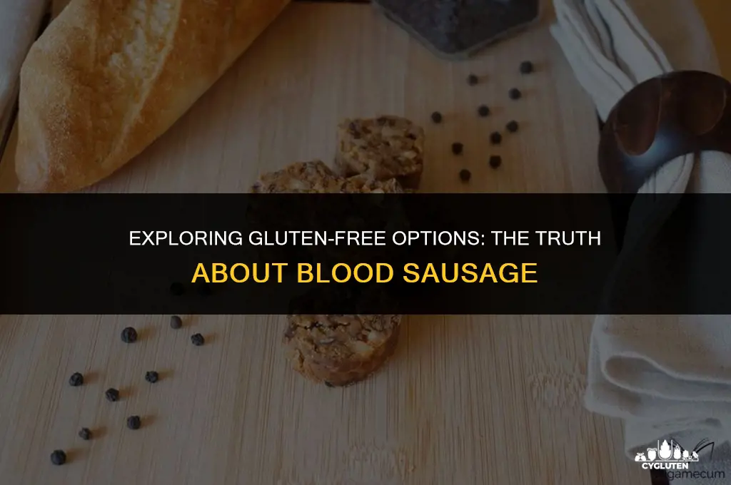 is blood sausage gluten free