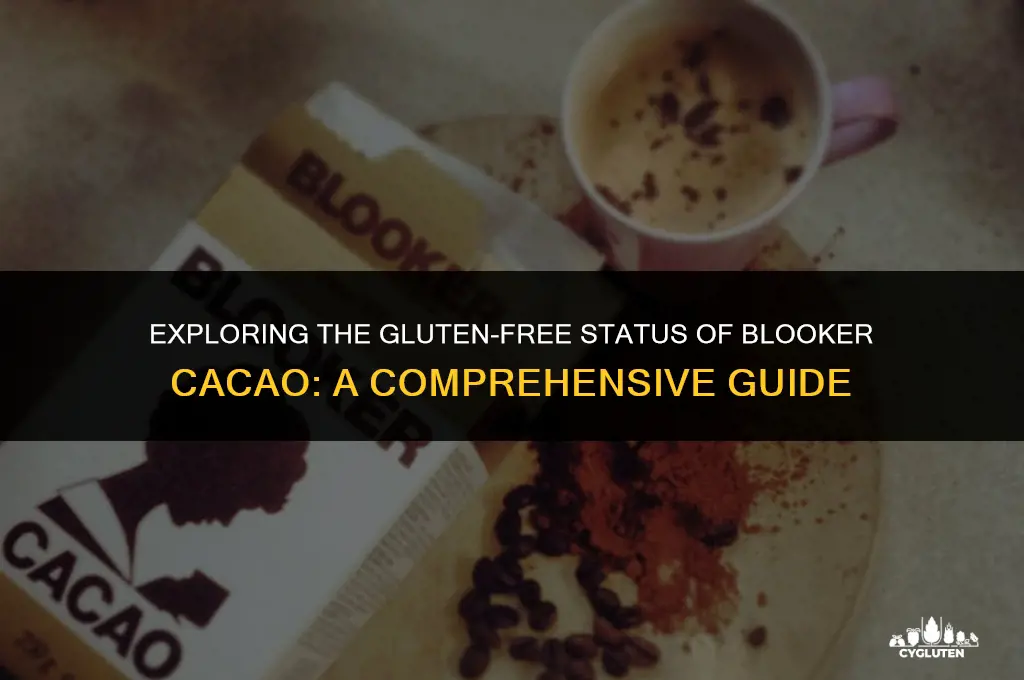 is blooker cacao gluten free