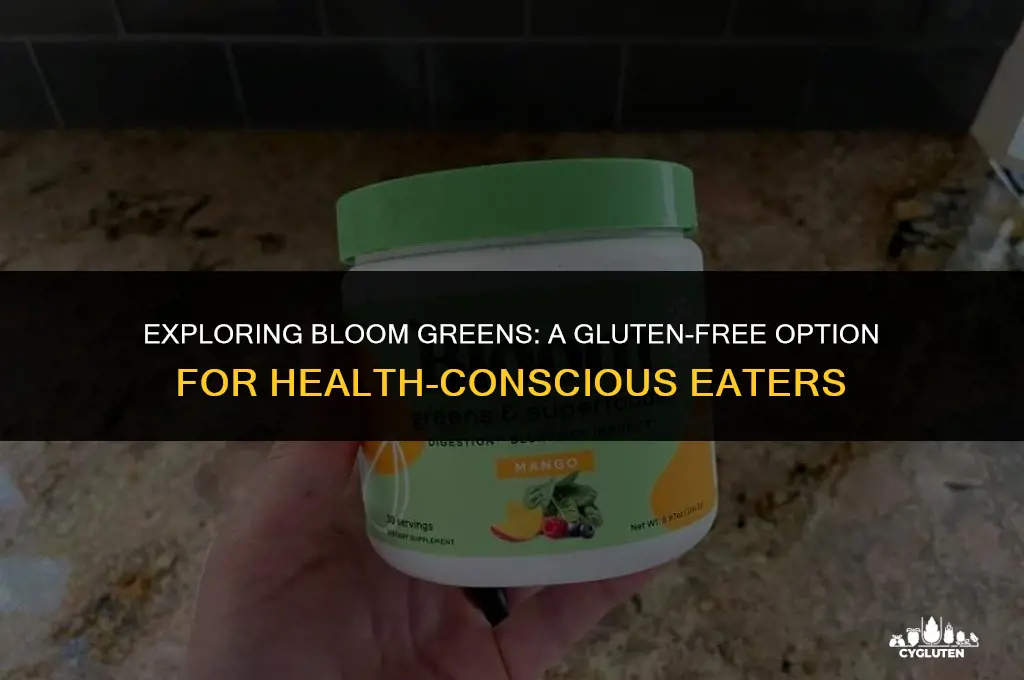is bloom greens gluten free