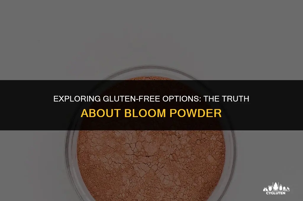 is bloom powder gluten free