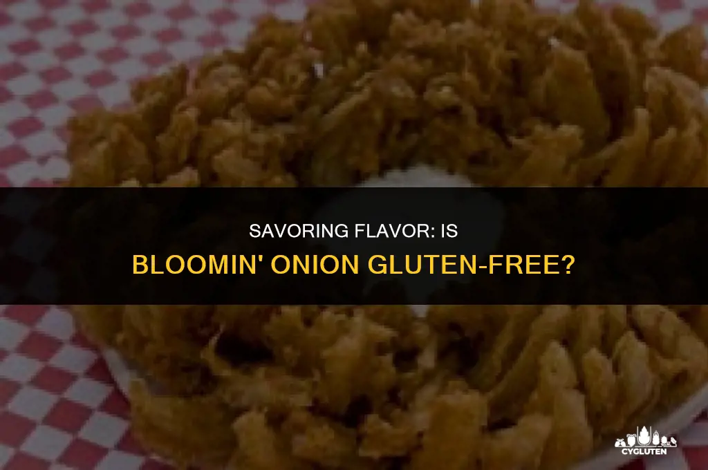 is bloomin onion gluten free