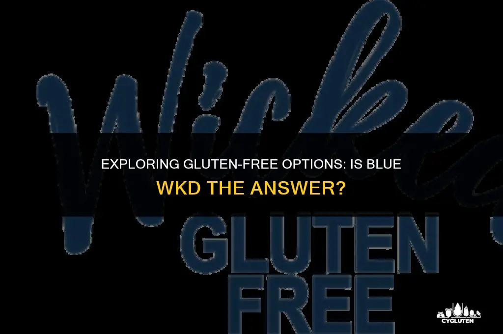 is blue wkd gluten free