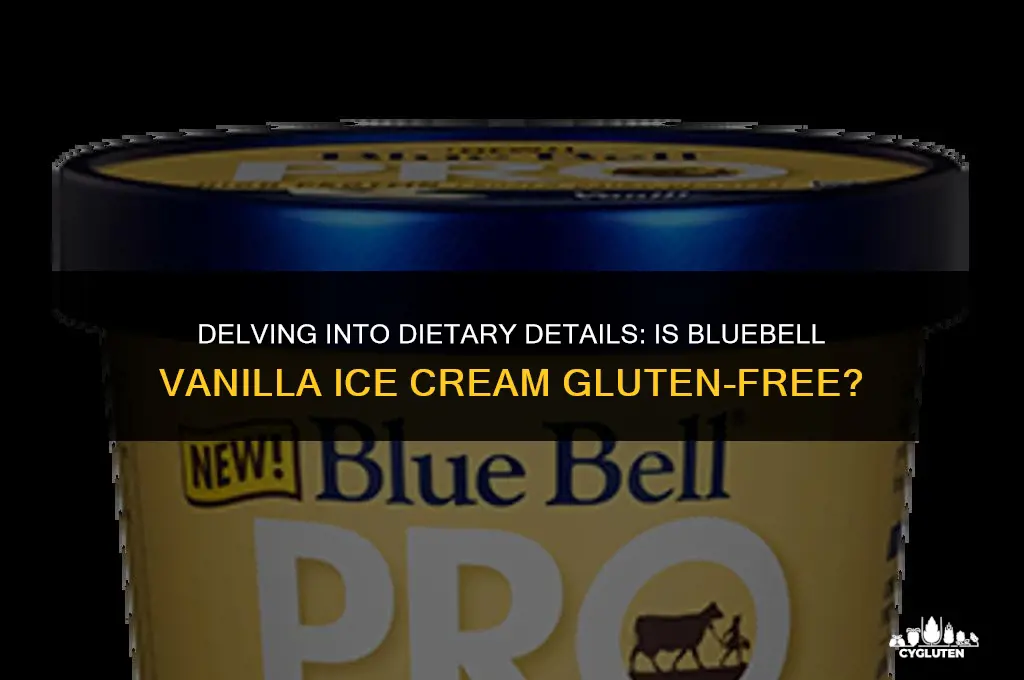 is bluebell vanilla gluten free