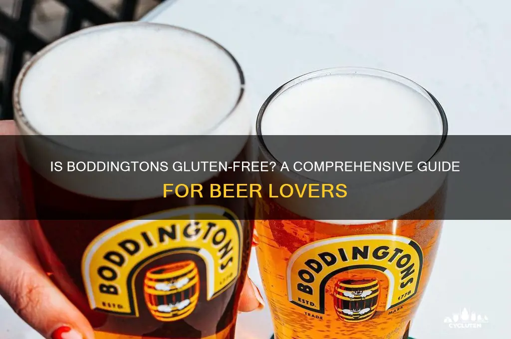 is boddingtons gluten free