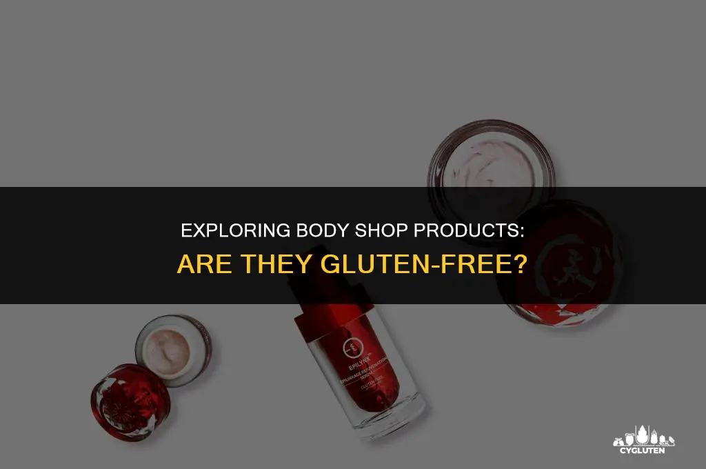 is body shop gluten free