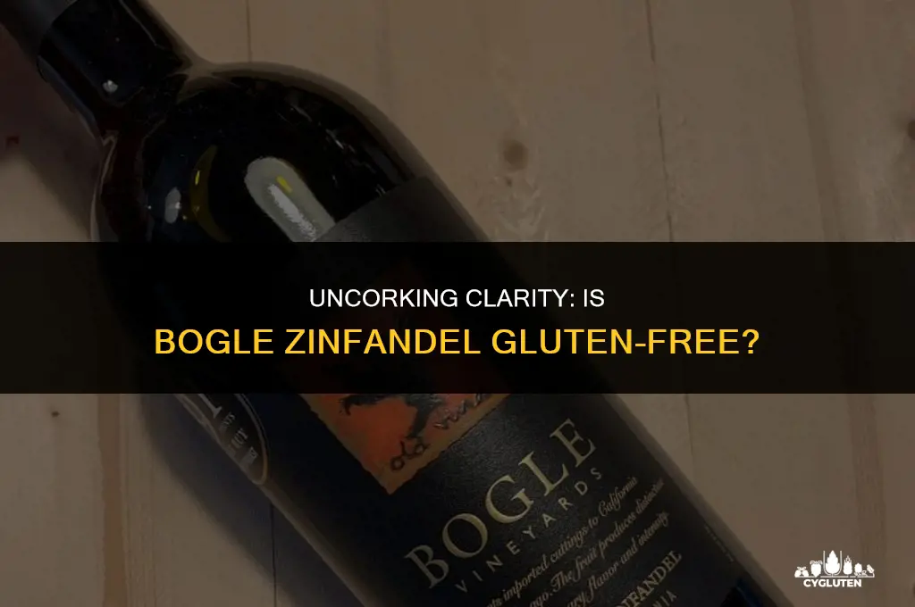 is bogle zinfandel gluten free