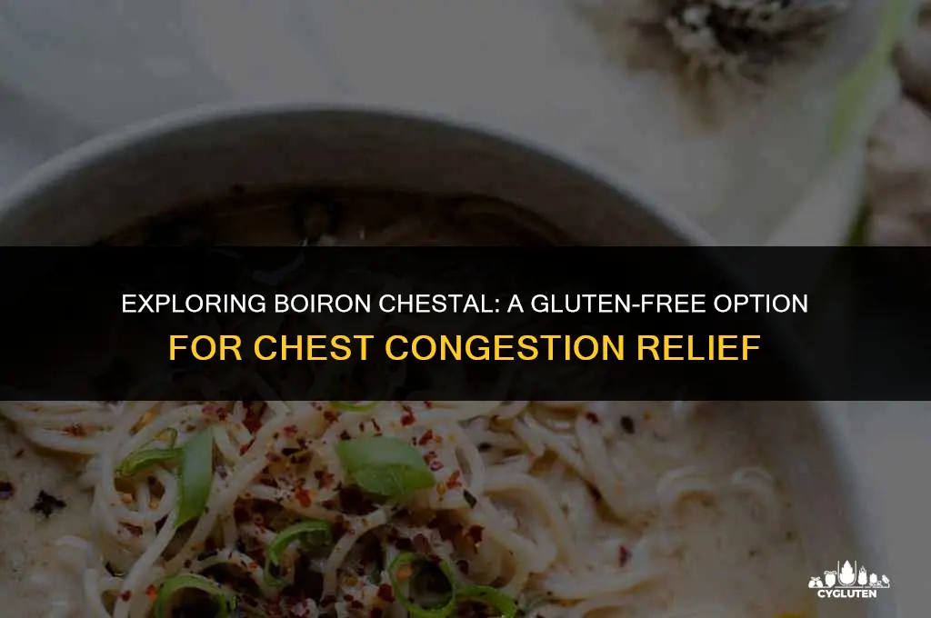 is boiron chestal gluten free
