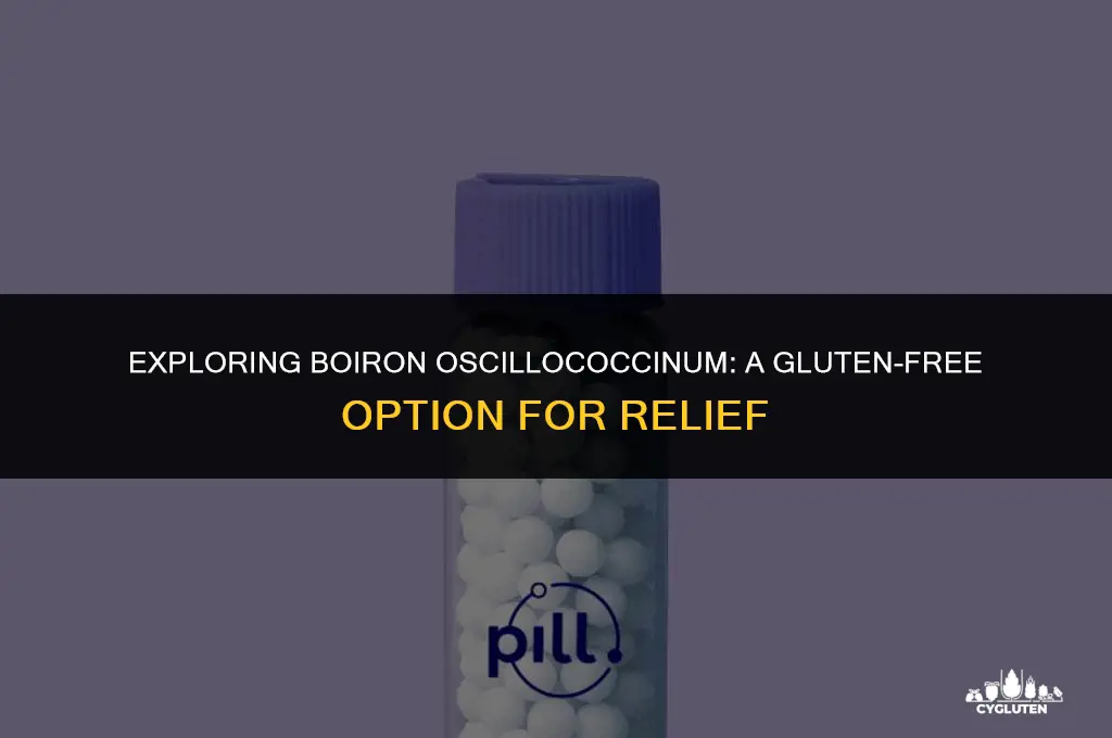 is boiron oscillococcinum gluten free