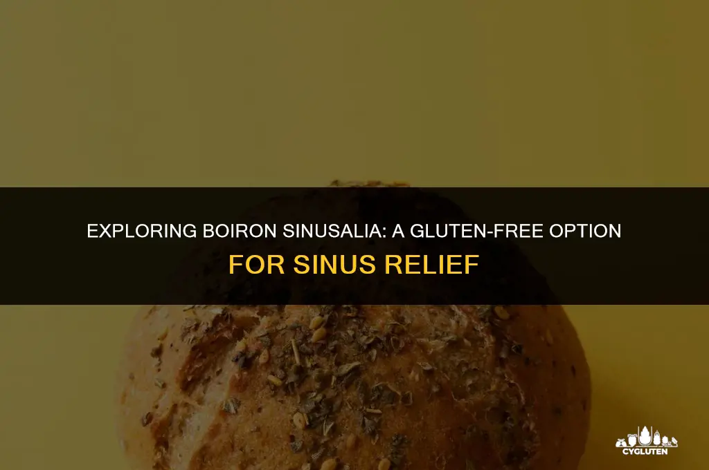 is boiron sinusalia gluten free
