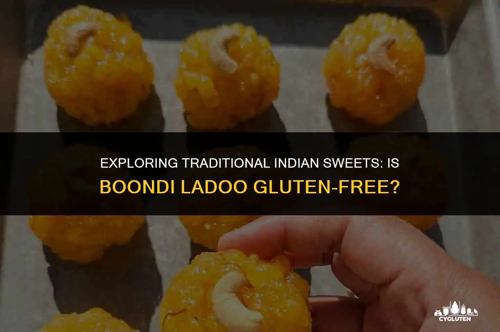 is boondi ladoo gluten free