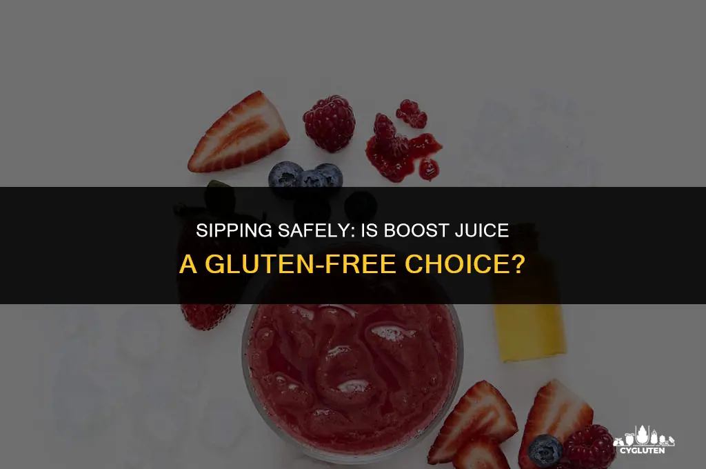 is boost juice gluten free