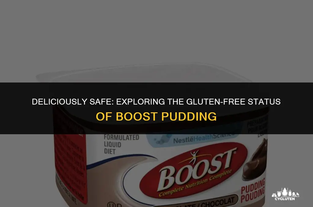 is boost pudding gluten free