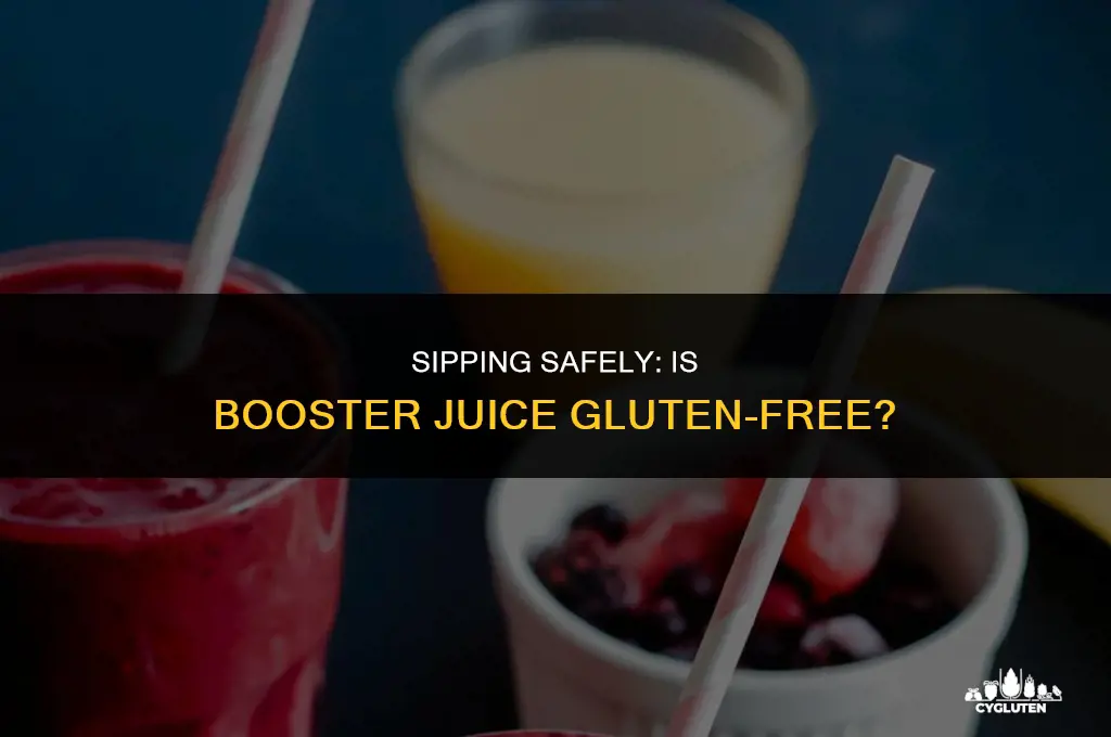 is booster juice gluten free